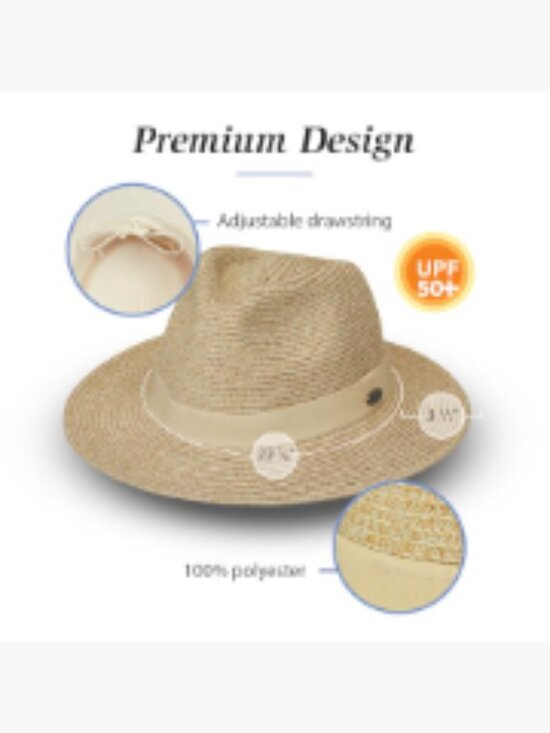 UPF 50+ Fedora Sun Hat - Packable, Adjustable, Travel-Friendly main image 5